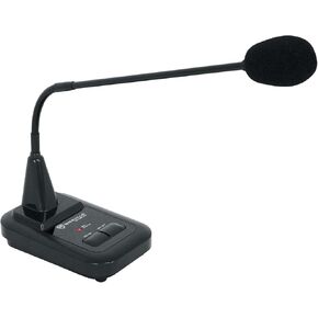 Rockville CH-MIC70 Push to Talk Commercial Gooseneck Paging Microphone w/Chimes