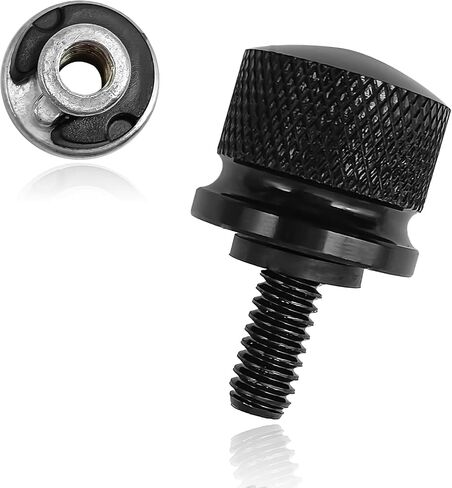 Stainless Motorcycle Seat Bolt Kit, 1/4-20 Thread Fender Seat Nut Kit Compatible with Harley Davidson 1996-2024, Silver in Saudi Arabia