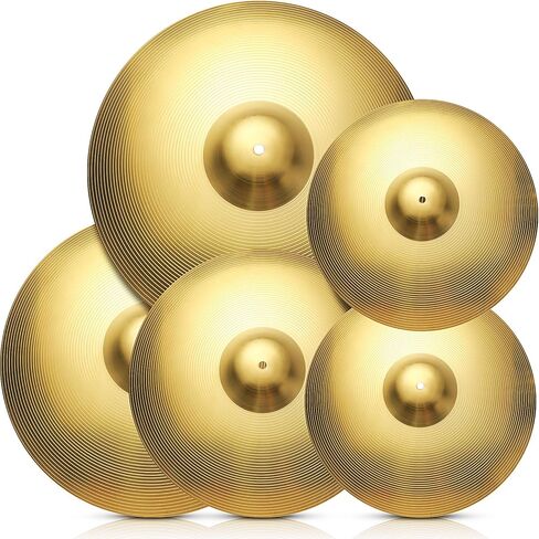 5 قطع الصنج حزمة الصنج منخفضة الحجم مجموعة 14 "/ 16" / 18 "/ 20" طبل الصنج مجموعة طبل مجموعة الصنج سبيكة حزمة الصنج الممارسة الذهبية للصنج للمبتدئين الطبول in Kuwait