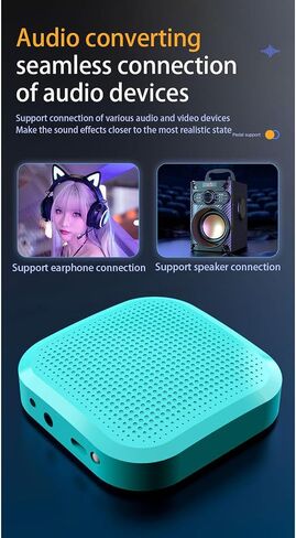 Electric Air Drum Set, Virtual Electronic Drum Set Authentic Experience Virtual Reality Somatosensory Air Drum Sticks with Colorful Lighting Effects, Audio Converter & Cable in Saudi Arabia
