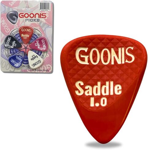 Goonis Saddle Guitar Picks | 1.0 | Guitar Picks For Acoustic & Electric Guitars | Bass Picks | Unique Saddle Design For Better Grip | Guitar & Bass Accessories in Saudi Arabia