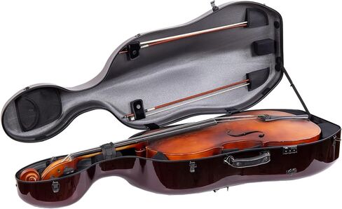حقيبة Crossrock Cello تناسب Montagnana وBout Cellos المماثلة، هيكل من ألياف الكربون يزن فقط 10 رطل - أحمر (CRF3020CEMRD) in Saudi Arabia
