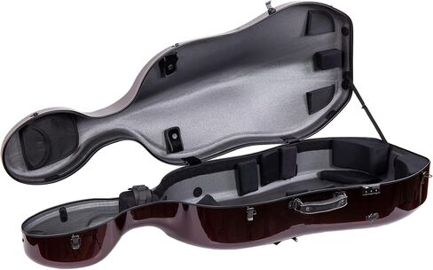 حقيبة Crossrock Cello تناسب Montagnana وBout Cellos المماثلة، هيكل من ألياف الكربون يزن فقط 10 رطل - أحمر (CRF3020CEMRD) in Saudi Arabia