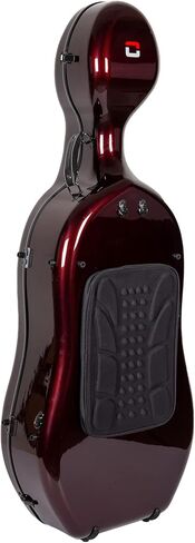 حقيبة Crossrock Cello تناسب Montagnana وBout Cellos المماثلة، هيكل من ألياف الكربون يزن فقط 10 رطل - أحمر (CRF3020CEMRD) in Saudi Arabia