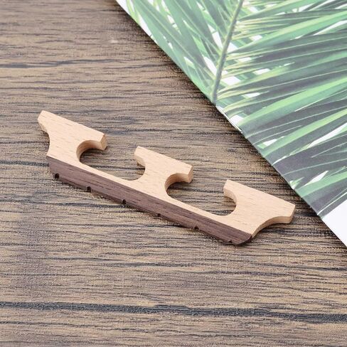 2PCS Bridge Replacement Accessories 5 String Three-Legged Ebony Maple Banjo Bridge Compatible with Banjo Guitar Ukulele in Saudi Arabia