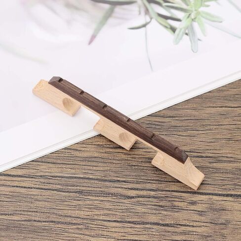 2PCS Bridge Replacement Accessories 5 String Three-Legged Ebony Maple Banjo Bridge Compatible with Banjo Guitar Ukulele in Saudi Arabia