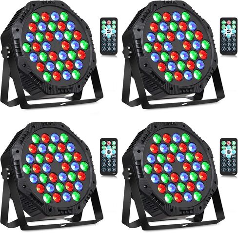 مصابيح LED قابلة لإعادة الشحن، مصابيح مسرح تعمل ببطارية RGB، مصابيح حفلات مع جهاز تحكم عن بعد يعمل بالصوت وتحكم DMX لمناسبات المهرجانات وحفلات الزفاف والكنيسة in Kuwait