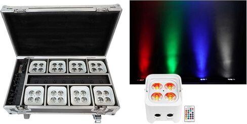 Rockville Best Par 50 Rechargeable Par Can Wash Light w/Wireless DMX+RGBWA+UV in Saudi Arabia