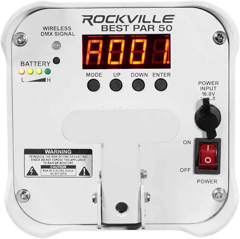 Rockville Best Par 50 Rechargeable Par Can Wash Light w/Wireless DMX+RGBWA+UV in Saudi Arabia