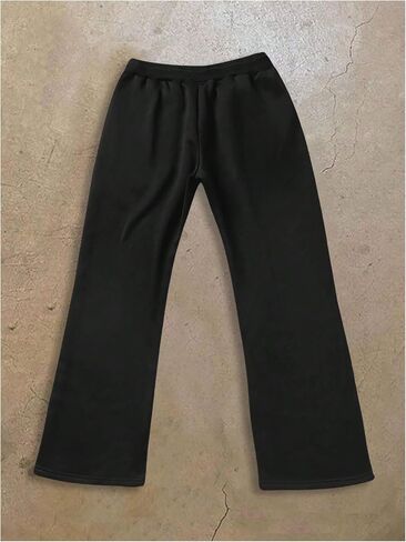 GORGLITTER Men's Graphic Baggy Sweatpants Bear Print Wide Leg Workout Stacked Sweatpants in Kuwait