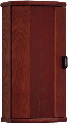 Wooden Mallet Fire Extinguisher Cabinet, 5-Pound, Light Oak/Acrylic in Saudi Arabia