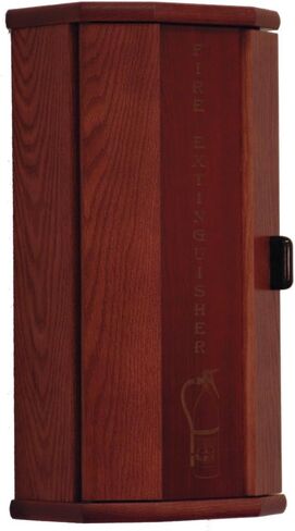 Wooden Mallet Fire Extinguisher Cabinet, 5-Pound, Light Oak/Acrylic in Saudi Arabia