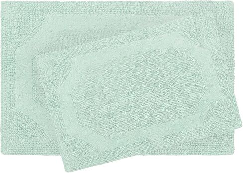 Laura Ashley Reversible Cotton 17 x 24 in. Bath Mat, White in Kuwait