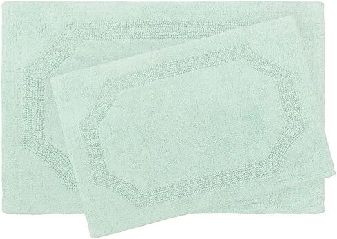 Laura Ashley Reversible Cotton 17 x 24 in. Bath Mat, White in Kuwait