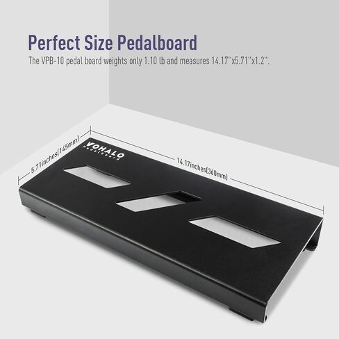 Mini Guitar Pedal Board 14" Guitar Effects Compact Small Pedalboard with Pedals Mountain Tape, Cable Tie & Patch Cables, Black 14.1"x 5.5"x 1.2" in Saudi Arabia