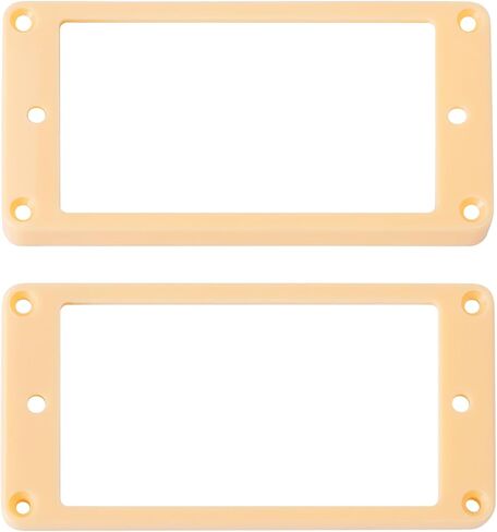 Banworks Humbucker Pickup Rings Pickup Frame Flat Bottom Slanted Neck and Bridge Pickup Mounting Ring Plastic Cover for Epiphone LP Electric Guitars Pack of 2 JT/SYQG-01 Cream in Saudi Arabia