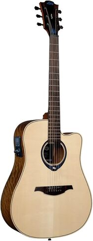 LÃG Tramontane THV20DCE Dreadnought Cutaway Acoustic Guitar with Hyvibe in Saudi Arabia