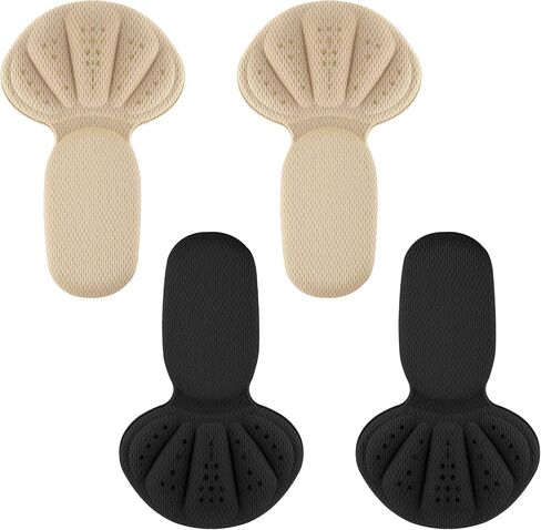 Sibba 2 in 1 Heel Grips Shoes Pads & Heel Patches, 2 Pairs Self-Adhesive Heel Cushion Inserts, Soft Mesh Heel Grips Pads, Thick Back Insoles & Anti Blister Shoe Liners Heel Protectors for Women & Men in Saudi Arabia