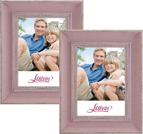 Lilian PC Pink Photo Frames(8 x 10in), Choose PS Polymer Material Environmental Protection(3175-C2T-c) in Saudi Arabia