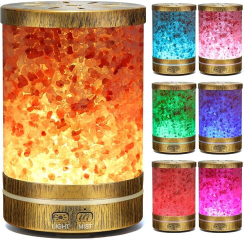 Essential Oil Diffuser Aromatherapy Diffusers for Essential Oils Large Room, Ultrasonic Himalayan Salt Lamp Aroma Diffusers for Home, Gifts Ideas for Mom, 400ML in Saudi Arabia