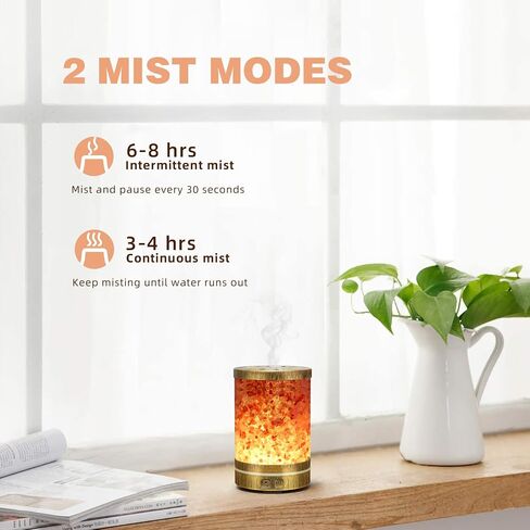 Essential Oil Diffuser Aromatherapy Diffusers for Essential Oils Large Room, Ultrasonic Himalayan Salt Lamp Aroma Diffusers for Home, Gifts Ideas for Mom, 400ML in Saudi Arabia