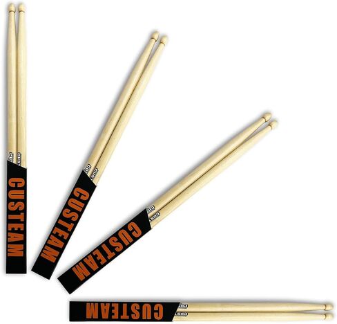 7A Drumsticks -Classic 7A Maple Drum sticks -Tear Drop Wood Tip - Durable and Balanced for Drummers, Ideal for Jazz/Acoustic/Lighter pop music, Suitable for Daily Practice in Saudi Arabia