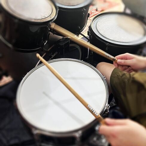 7A Drumsticks -Classic 7A Maple Drum sticks -Tear Drop Wood Tip - Durable and Balanced for Drummers, Ideal for Jazz/Acoustic/Lighter pop music, Suitable for Daily Practice in Saudi Arabia