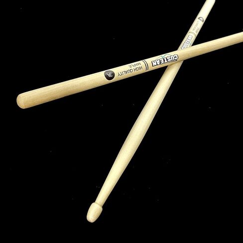 7A Drumsticks -Classic 7A Maple Drum sticks -Tear Drop Wood Tip - Durable and Balanced for Drummers, Ideal for Jazz/Acoustic/Lighter pop music, Suitable for Daily Practice in Saudi Arabia