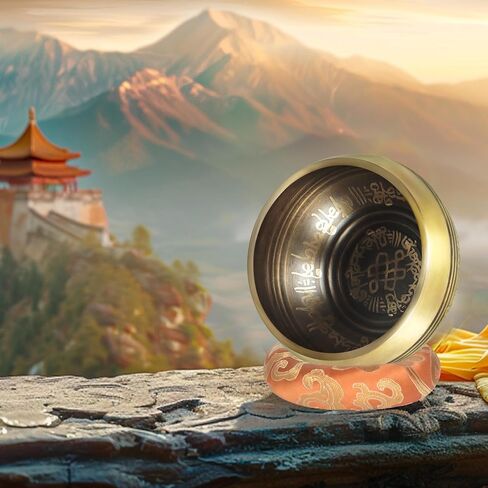 Tibetan 3Pcs Singing Bowls Set 100% Handmade in Nepal for Meditation and Yoga, Inner Peace and Calm, Sound and Vibration Therapy ，Healing Gift in Kuwait