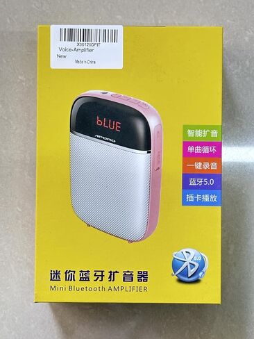 Portable Bluetooth Voice Amplifier, Wired Rechargeable Mini Speaker with Microphone, Suitable for Teachers, Tour Guides, Coaches, Etc. (Black) in Saudi Arabia