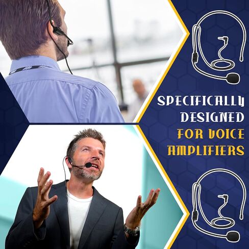 6 قطع من ميكروفون سماعة الرأس للهالوين، ميكروفون سلكي، ملحقات أزياء المغني المحمولة، سماعة رأس لمكبر الصوت، ومعلمي الدليل السياحي، ومكبرات الصوت، والمدربين، والعروض التقديمية، باللون الأسود in Kuwait