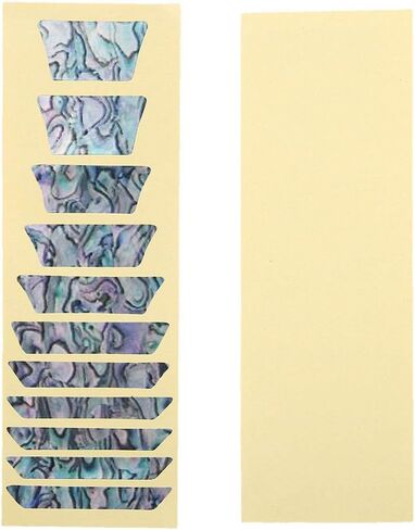 Exquisite Inlay Stickers Decals, 0.04mm Ultra Thin Fretboard Markers, Eye-catching Guitar Learning for Guitar Decorating Beginners Electric Guitar in Saudi Arabia