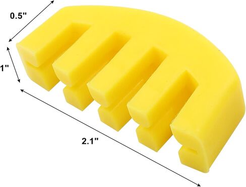 Rubber Practice Violin Mute 4/4 Fiddle Volume Control Claw Style Ultra Practice Silencer Musical String Instrument Accessories(Yellow) in Saudi Arabia