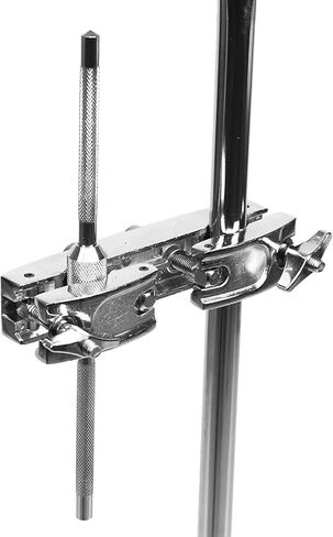 Drum Set Extension Clamp Adjustable Multi-Clamp with 3/8 Percussion Straight Rod Mount Bracket Fits 1/2" to 1" Pipes with Two Screw Adjustment in Saudi Arabia