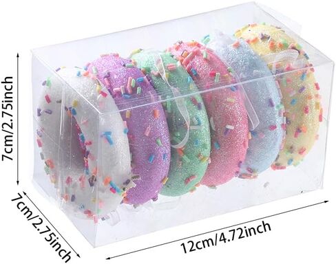 6 Pack Christmas Easter Cupcake Ornaments Christmas Easter Tree Hanging Ornaments Cupcake Donut Dessert Ornament Set for Xmas Easter Tree Pendant Home Holiday Party Decor in Saudi Arabia