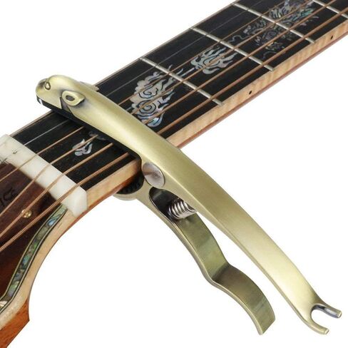 MOONBEAN Guitar Capo,Capo for Acoustic Guitar 6 string,Guitar Capo for Acoustic,Acoustic Guitar Capo,Capo for Electric and Acoustic Guitar,Guitar Accessories (Sliver) in Saudi Arabia