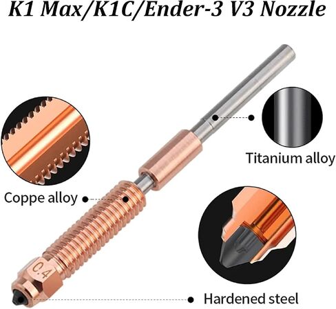 Ceramic Hotend Heating Kit for Creality K1/K1 Max Heating Block Hot End Kit Fast Thermal Conductivity Print Head Heater Block Thermistor 3D Printer Accessories in Saudi Arabia