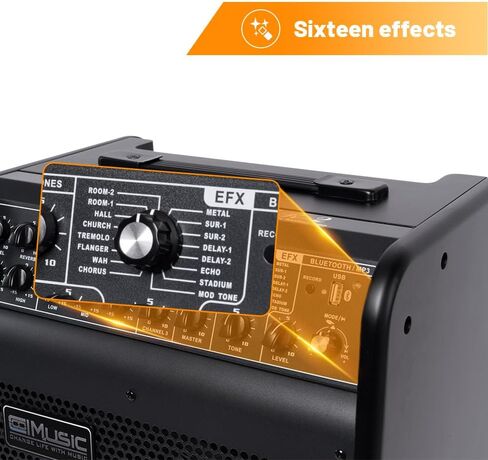 مضخم صوت كول ميوزيك MR2 ستريت مونستر 6 قنوات 300 وات يعمل بالبطارية in Kuwait