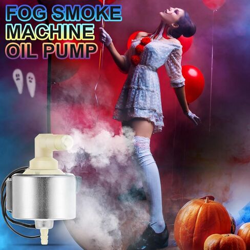 Riakrum 2 قطعة آلة الضباب مضخة الزيت مضخة الضباب آلة الضباب مضخة زيت الضباب الهالوين جزء آلة الضباب الاحترافية لإضاءة المسرح DJ، 110-120 فولت 40DCB 18 وات مناسبة لجزء آلة الضباب الهالوين 900 وات in Kuwait