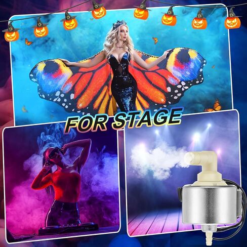 Riakrum 2 قطعة آلة الضباب مضخة الزيت مضخة الضباب آلة الضباب مضخة زيت الضباب الهالوين جزء آلة الضباب الاحترافية لإضاءة المسرح DJ، 110-120 فولت 40DCB 18 وات مناسبة لجزء آلة الضباب الهالوين 900 وات in Kuwait