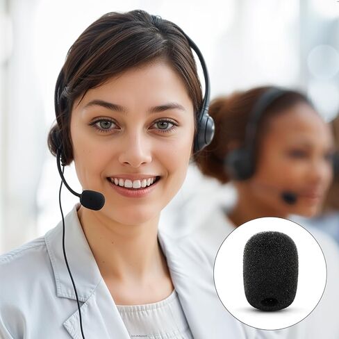 Thinp 15 Pcs Mini Microphone Covers Foam,Microphone Windscreen Microphone Cover Headset Microphone Covers High Density Foam Mic Covers for Microphones of Lavalier and Lapel Headset Mic Noise Reduction in Saudi Arabia