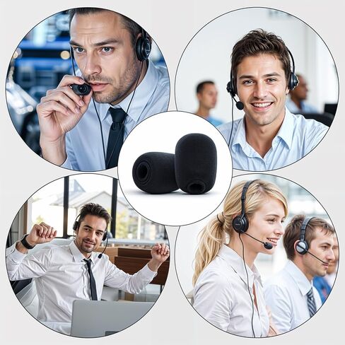 Thinp 15 Pcs Mini Microphone Covers Foam,Microphone Windscreen Microphone Cover Headset Microphone Covers High Density Foam Mic Covers for Microphones of Lavalier and Lapel Headset Mic Noise Reduction in Saudi Arabia