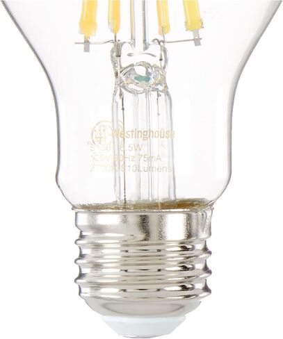 Westinghouse Lighting 5184020 5184000 9 (60-Watt Equivalent) Omni A19 Dimmable Soft White Energy Star, Medium Base LED Light Bulb, 6 Count (Pack of 1), 6 Piece in Saudi Arabia