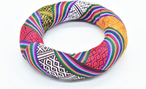 6" Silk Brocade Ring Cushion Pillow for Tibetan and Crystal Singing Bowl~Best for 7"-8" Bowl size (White) in Saudi Arabia