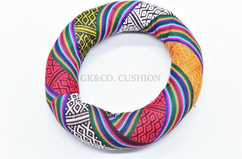 6" Silk Brocade Ring Cushion Pillow for Tibetan and Crystal Singing Bowl~Best for 7"-8" Bowl size (White) in Saudi Arabia