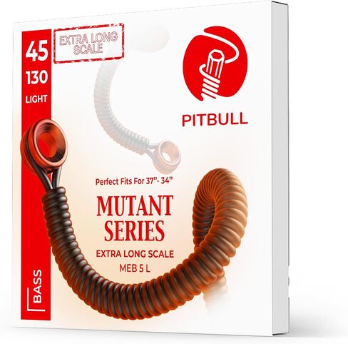 Pitbull Extra Long Scale Multi Scale Bass Guitar Strings Mutant Series (MEB 4 45-105 Light) in Kuwait