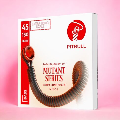 Pitbull Extra Long Scale Multi Scale Bass Guitar Strings Mutant Series (MEB 4 45-105 Light) in Kuwait