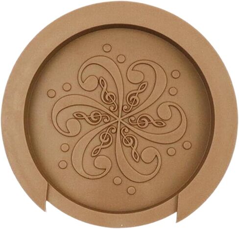 غطاء فتحة صوت الجيتار الصوتي البني LC LICTOP مناسب لثقب الجيتار بقطر 100 مم/3.94 بوصة in Kuwait