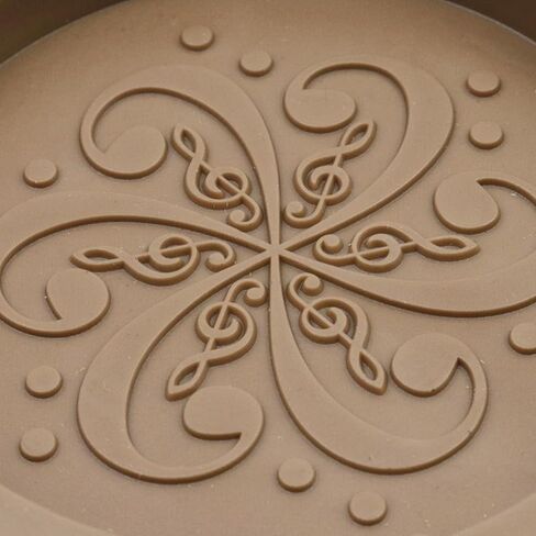 غطاء فتحة صوت الجيتار الصوتي البني LC LICTOP مناسب لثقب الجيتار بقطر 100 مم/3.94 بوصة in Kuwait