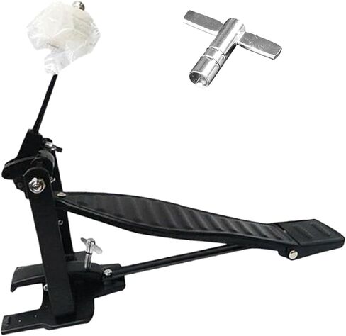 Bass Drum Pedal Professional Aluminum Alloy Portable Single Foot Kick Kick Drum Pedal for Performance Electronic Drums, Black in Kuwait